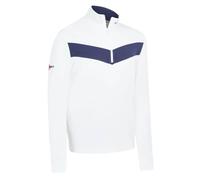 Callaway Odyssey 1/4 Zip Stretch Suéteres, Blanco Brillante, L para Hombre