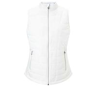 Callaway Quilted Vest Chaleco de Golf, Mujer, Blanco, XS