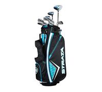 STRATA - Paquete completo de palos de golf para mujer de 14 piezas Plus, Azul (Teal), Mano derecha
