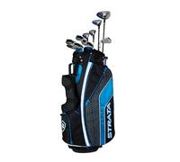 STRATA - Paquete completo de palos de golf para hombre Ultimate de 16 piezas, Azul, Mano derecha