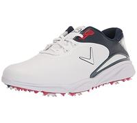 Callaway Tenis Golf Coronado V3 para Hombre, Blanco/Azul/Rojo, 41.5 EU