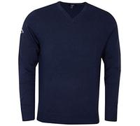 Callaway V-Neck Merino Sweater Jersey, Hombre, Azul (Azul Navy 401), Small (Tamaño del Fabricante:S)