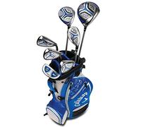 Callaway X Package Junior-3-Juego de Paquete, Mano Izquierda, Juego empaquetado de 7 Piezas, Azul, Unisex Adulto, Xj Junior Golf Set Level 3 LH Blue
