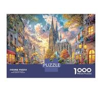 Calle Catedral Puzzle Imposible,desafío for Adults Interesante Entretenimiento Creativo 1000 Piezas Obra De Arte De Juego De para Adultos Y Niños A Partir De 12 Años 52x38cm/1000pcs