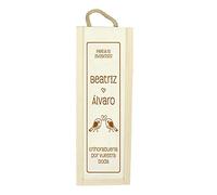 CALLE DEL REGALO Cajas de madera (Caja para una botella bodas)