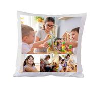 CALLE DEL REGALO Cojín Personalizado con Foto | Incluye Relleno | 40 * 40 cm (con 4 Fotos)