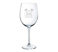 CALLE DEL REGALO Copa de Vino Personalizada con Nombre o Texto | Copa de Cristal Grabada para Regalo Original | 580 ml | Elegante y Moderna | Apta para Lavavajillas