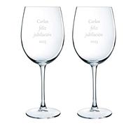 CALLE DEL REGALO Copas de vino grabadas para jubilados