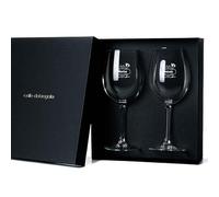 CALLE DEL REGALO - Copas de Vino Personalizadas | Pack de 2 Copas de Cristal con Estuche de Regalo | Detalle Romántico para San Valentín, Aniversario y Parejas | 580 ml | Grabado Personalizado