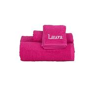 CALLE DEL REGALO Toalla de tocador (30 x 50 cm), Fucsia