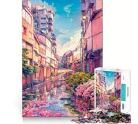 Calle Dulce de Chiyoda Rompecabezas de 1000 Piezas para Adolescentes Juego Que estimula el Cerebro Encaje Huecos Actividad Relajante para Grupos en Interiores (50x75cm)