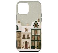 Calle Festiva de la Ciudad Nevada - Diseño de Pueblo de Jengibre Carcasa para iPhone 12 Mini