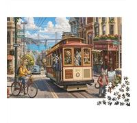 Calle Hyde de San Francisco Puzzle 1000 Piezas, Decoración de Pared