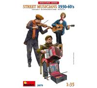 Calle Músicos 1930-40's 1 :3 5 Figura Plástico Modelo Kit Miniart