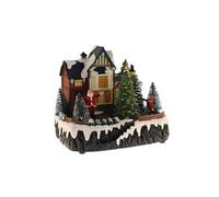 Calle Navideña Decorativa con Movimiento, Luces LED y Musica