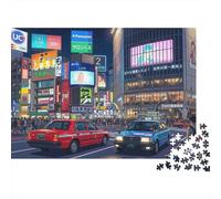 Calle Nocturna de Tokio Rompecabezas 1000 Piezas Adultos Juego Difícil Navidad Regalo DIY Papel Decoración Familiar 52x38cm/1000pcs