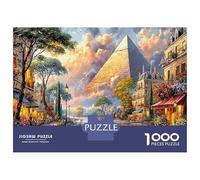 Calle pirámide Puzzle 1000 Piezas Cielos Vibrantes históricos - Cartón Resistente & Puzzle para Adultos 52x38cm/1000pcs Puzzle Pasatiempos Creativos