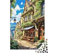 Calle Pueblo Europeo Puzzle De 1000 Trozos Papel Grueso Apasionados De Los Fácil Almacenar Horas De Entretenimiento Garantizadas Ocio Casa 70x50cm/1000pcs