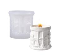 Calle romana de silicona resistente para hacer manualidades de resina y contenedores de almacenamiento de yeso, decoración fácil de desmoldar, silicona para tazas de calle romana