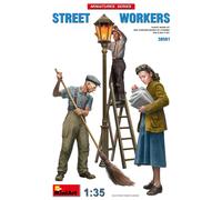 Calle Workers 1 :3 5 Plástico Modelo Kit Miniart