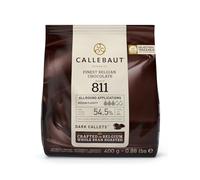 Callebaut N° 811 (54,5%) - Cobertura de Chocolate Negro Belga - Finest Belgian Dark Chocolate (Callets) 400g