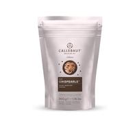 Callebaut Crispearls Negro - Perlas de Galleta Tostada (cereales) bañadas con Chocolate Negro 800g