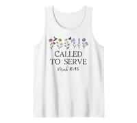 Called to Serve God Quote Christian Bible Verse Mark 10:45 Camiseta sin Mangas