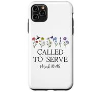 Called to Serve God Quote Christian Bible Verse Mark 10:45 Carcasa para iPhone 11 Pro MAX