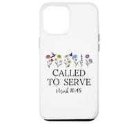 Called to Serve God Quote Christian Bible Verse Mark 10:45 Carcasa para iPhone 12 Pro MAX