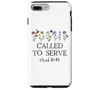 Called to Serve God Quote Christian Bible Verse Mark 10:45 Carcasa para iPhone 7 Plus/8 Plus