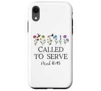 Called to Serve God Quote Christian Bible Verse Mark 10:45 Carcasa para iPhone XR