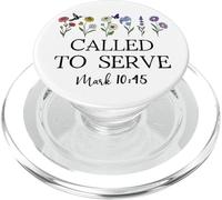 Called to Serve God Quote Christian Bible Verse Mark 10:45 PopSockets PopGrip para MagSafe