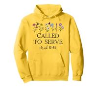 Called to Serve God Quote Christian Bible Verse Mark 10:45 Sudadera con Capucha