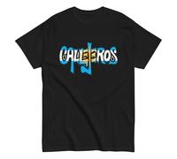 Callejeros. CJS. Casi Justicia Social. Don Osvaldo. Argentina. Banda de Rock Argentino. Unisex. Camiseta de ALGODÓN 100%. CAM2922. (FR/ES, Letras, XL, Regular, Regular, Negra)