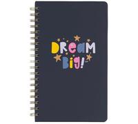 Callie Danielle Dream Big - Cuaderno de espiral con página de bolsillo de doble cara para mujeres, cuaderno de viaje para el trabajo, suministros para tomar notas, bonitos suministros escolares