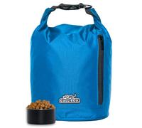 Callieco Bolsa de viaje para comida para perros con 1 cuchara para taza y bolsillo lateral con cremallera, contenedor de almacenamiento impermeable para el hogar, viajes por carretera, camping,