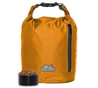 Callieco Bolsa de viaje para comida para perros con 1 cuchara para taza y bolsillo lateral con cremallera, contenedor de almacenamiento impermeable para el hogar, viajes por carretera, camping,
