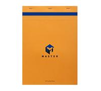 Calligraphe 10704C Juego de 5 blocs de notas maestros grapados con cabezal naranja (una marca de Clairefontaine) - A4 21x29,7 cm - 100 hojas Cuadrados pequeños 70 g - Cubierta de cartón revestido