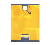 Clairefontaine Calligraphe 108702AMZC Juego de 6 cuadernos de escritura con grapas amarillas (una marca 17x22cm - 32 páginas Cuadrados grandes 2,5 mm ampliados 10/10-90g- Cubierta de tarjeta