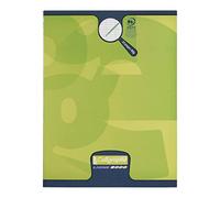 Calligraphe 108703AMZC Juego de 6 cuadernos de escritura con grapas verdes (una marca 17x22 cm - 32 páginas Cuadrados grandes de 3 mm ampliados 12/12 90 g - Cubierta de tarjeta