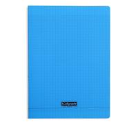 Calligraphe 18192C Un Lot de 10 Cahiers Agrafés Bleus (une Marque de Clairefontaine) - 24x32 cm - 96 Páginas Grands Carreaux - Papier Blanc 90 g - Couverture Polypro Transparente