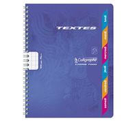 Calligraphe 352360C - Libreta de trabajo con alambre, 17 x 22 cm, 50 hojas, 70 g, varios colores, paquete de 10