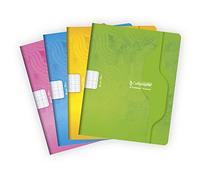 Calligraphe 7002C - Lote de 25 cuadernos picados (gama 7000 de Clairefontaine, 32 páginas, 17 x 22 cm, 70 g grandes, tapa para tarjeta offset, colores surtidos