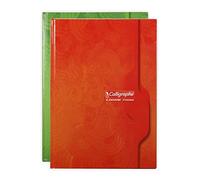 Calligraphe 7272C - Cuaderno rígido (gama 7000 de Clairefontaine), 192 páginas, 21 x 29,7 cm, 70 g, cuadros grandes, tapa tarjeta offset, color aleatorio
