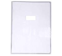 Clairefontaine ES Calligraphe 73400C - Protector de cuaderno transparente incoloro, 24 x 32 cm, 22/100ª con soporte para etiquetas, PVC transparente liso