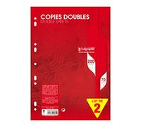 Calligraphe ES 5615AMZC Juego de 2 Copias Foiled Doble Perforado (una marca Calligraphe) - A4 21x29.7cm - 200 Páginas Azulejos Grandes - Papel 70gsm