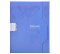 Calligraphe ES 7005C - Un cahier piqué (gamme 7000 de Calligraphe) 60 pages 17x22 cm 70g grands carreaux, couverture carte offset, couleur aléatoire