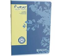 Calligraphe ES (gamme scolaire Calligraphe) 17123C - Un cahier piqué Forever 96 pages 21x29,7 cm 70g grands carreaux 100 % recyclé, couverture recyclée, couleur aléatoire