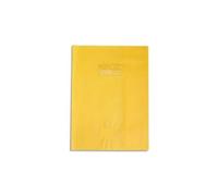 Calligraphe - Protector de cuaderno de cuero graneado 20/100, (17 x 22 cm), de color amarillo