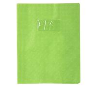 Calligraphe Protector de libro de ejercicios de PVC, 170 x 220 mm, soporte para etiquetas, efecto diamante, soporte para etiquetas, color verde claro